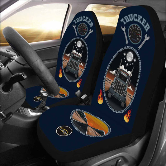 Trucker Car Seat Cover - Set of 2 Autozendy