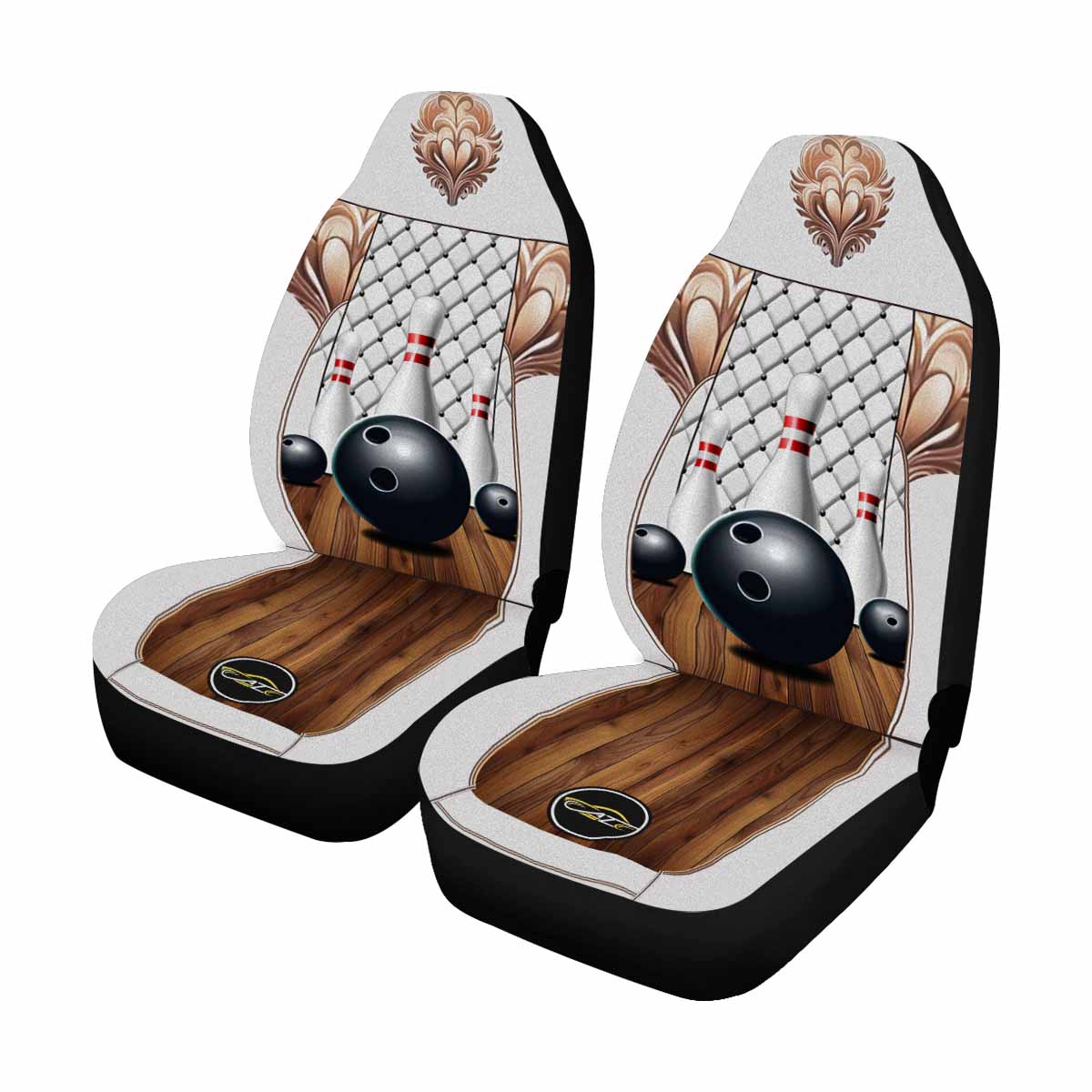 Bowling Car Seat Covers - Set of 2 Autozendy