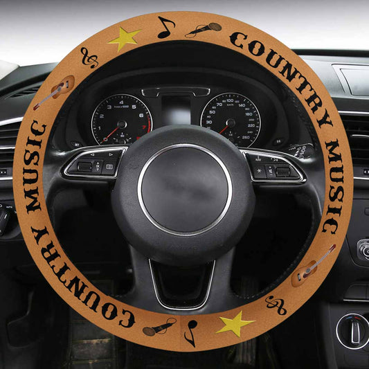 Country Music Lover Steering Wheel Cover With Anti-Slip Insert Autozendy