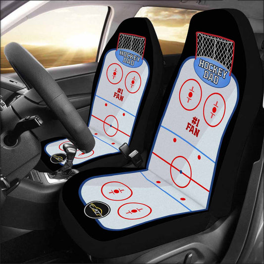 Hockey Dad Car Seat Covers - Set Of 2 Autozendy