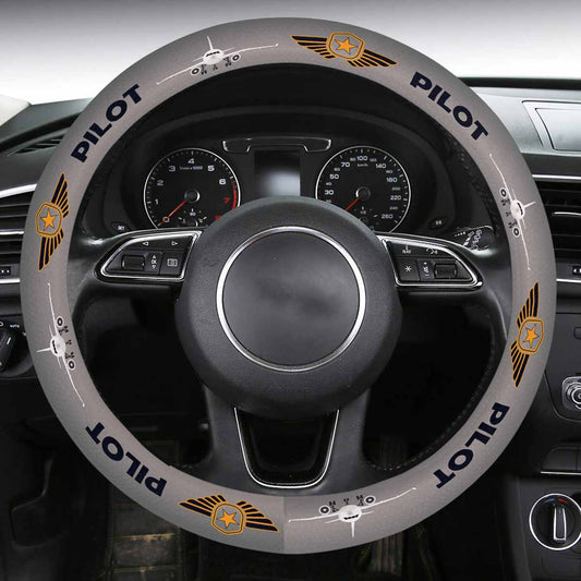 Pilot's Pride Steering Wheel Cover With Anti-Slip Insert Autozendy