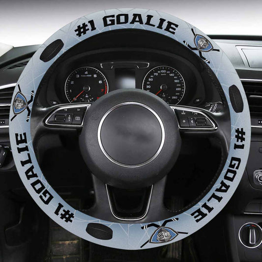 Hockey Goaltender Steering Wheel Cover With Anti-Slip Insert Autozendy