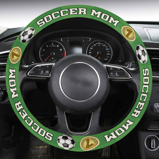 Soccer Mom Steering Wheel Cover With Anti-Slip Insert Autozendy