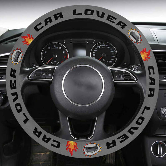 Car Lover Steering Wheel Cover with Anti-Slip Insert
